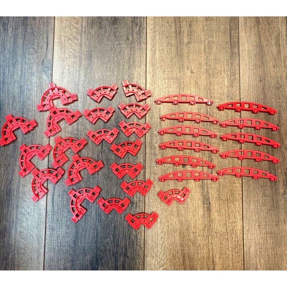 Rokenbok System Replacement Parts Red 31 Pieces Braces Factory‎ Office